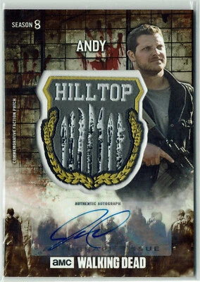 Walking Dead Season 8 Manufactured Patch Relic Auto PAR-HA Jeremy Palko #34/50 - Image 1 of 2