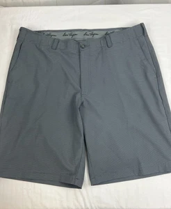 Men’s Ben Hogan Flat Front Stretch Striped Casual Golf Shorts Size 38 Gray EUC - Picture 1 of 3