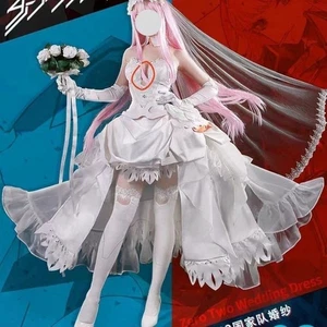 Abito da sposa anime DARLING in the FRANXX Zero due spose cosplay costumi - Foto 1 di 7