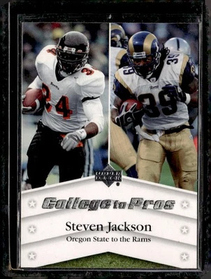 2007 Upper Deck #NTN-SJ Steven Jackson College to Pros - Image 1 of 2