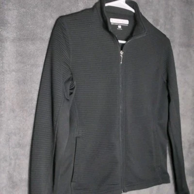 Pebble Beach Dry Luxe Mujer Polo Chaqueta Talla S Negro Manga Larga Bolsillos Foto 1 de 4