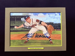 Eddie Mathews Signed Autographed Perez-Steele #28 Great Moments JSA - Picture 1 of 3