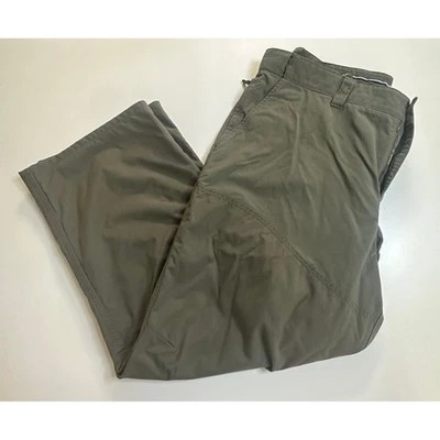 LL Bean Olive Green Nylon Outdoor Utility Pants Size 40x29 - Image 1 of 4