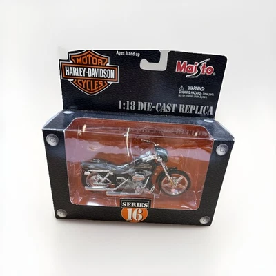 MAISTO 1:18 Harley Series 16 - 1997 XLH Sportster Motocicleta Negro y Dorado ¡NUEVO! Foto 1 de 4
