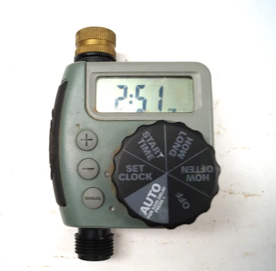 Orbit 62056 One Outlet Single-Dial Hose Faucet Timer Digital Gray WORKING D151 - Image 1 of 4