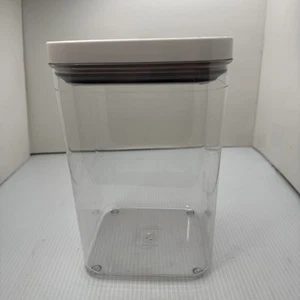 OXO POP 4.3qt Plastic Big Square Airtight Food Storage Container Clear: BPA-Free - Picture 1 of 7