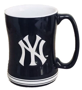 New York Yankees 14oz Coffee Mug Cup MLB Logo - Picture 1 of 5