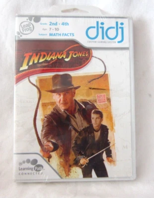 Leap Frog DIDJ Indiana Jones Math Facts Game Grades 2-4 Learning Path-Brand New! - Image 1 of 2