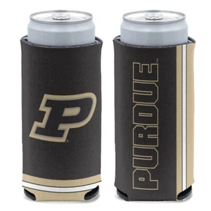 2 Pack Purdue Boilermakers 12oz Slim Can Cooler Beer Seltzer Coozie FREE SHIP - Picture 1 of 2