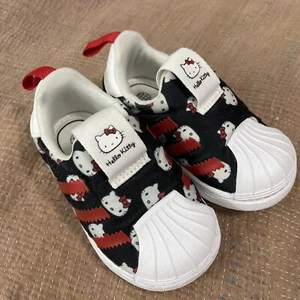 Adidas Hello Kitty Superstar 360 Sneakers Toddler Girl Size 5 Slip On - Picture 1 of 8