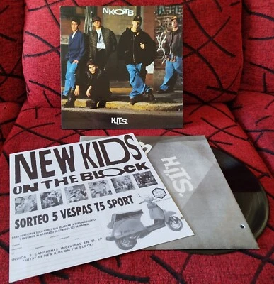 NEW KIDS ON THE BLOCK (NKOTB) ** H.I.T.S. ** 1991 SPAIN LP w/ INSERTS - Image 1 of 4