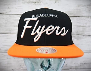 PHILADELPHIA FLYERS NHL Hockey 'NEW' Mitchell & Ness Embroidered Snapback Hat - Picture 1 of 5