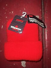 VINTAGE Wigwam/3M  Beanie Hat Red Skiwear Knitted Acrylic  Men 90s USA NWT