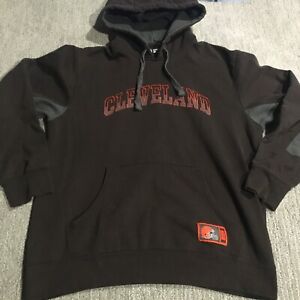 Cleveland Browns Hoodie Mens Large Brown NFL Football Graphic Sports Jacket