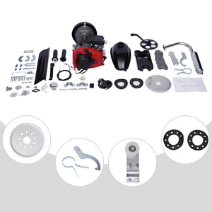 Bike Engine Motor Kit 4-Stroke 49CC Gas Petrol Motorized Bicycle Scooter Belt - Foto 1 di 24