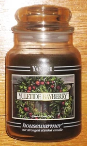 Yankee Candle - 22 oz - YULETIDE BAYBERRY - Black Band - RARE AND HARD TO FIND!! - Picture 1 of 4
