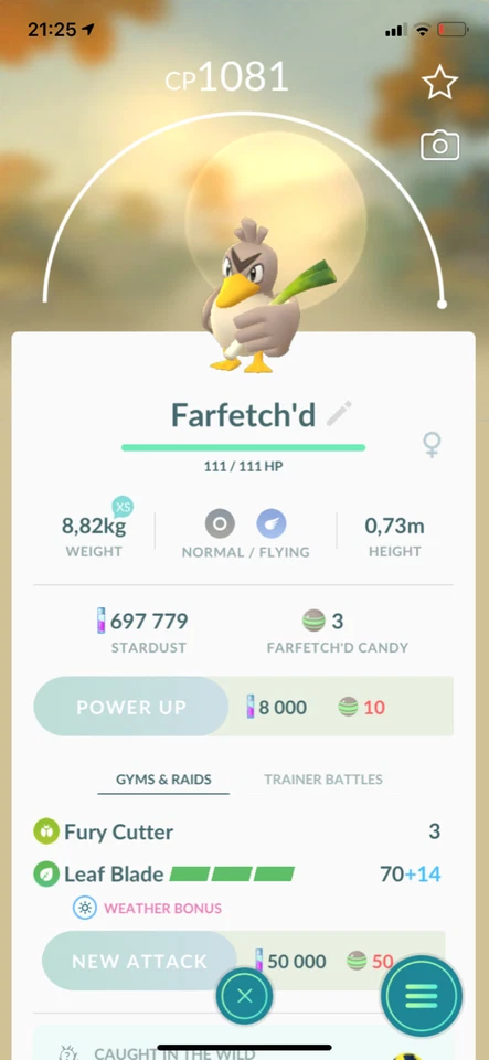 Farfetch’d Pokemon Gen1 Go Japan Regional Pokémon Same day Great League Kanto - Image 1 of 1