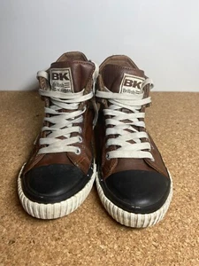 BK Caballeros Británicos Botas de Entrenador Tenis Roco PU Marrón Talla 2 - Imagen 1 de 7