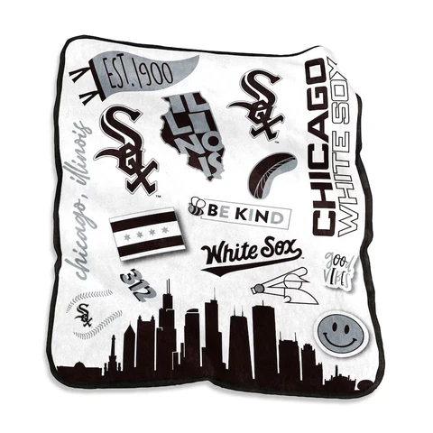 Chicago White Sox MLB 50'' x 60'' Native Raschel Throw Blanket-F52824401 Cover