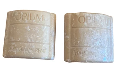 Jabón de baño perfumado de opio Yves Saint Laurent Savon tamaño de viaje 1,6 oz cada lote 2 Foto 1 de 4