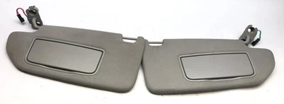 2003-06 Volvo XC90 LH/RH Juego Parasoles Iluminado Abridor de Garaje Tela Gris Foto 1 de 4