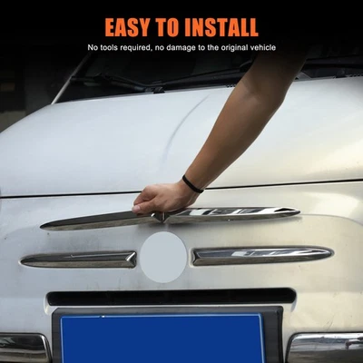 Reemplazo Para Fiat 500 2007-2015 ABS Cromo Coche Parrilla Central Tapicería Lateral Accesorios Foto 1 de 4