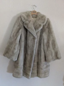 Giacca visone pelliccia simulazione francese Tissavel anni 60 taglia small made in USA - Foto 1 di 12