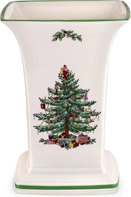 Vaso quadrado de árvore de Natal, vaso festivo de 8 polegadas para flores e decoração de férias -... - Imagem 1 de 4
