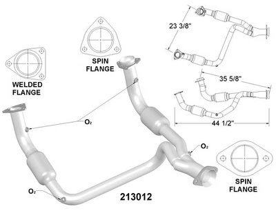 Catalytic Converter for 1999-2002 Chevrolet Silverado 1500 - Image 1 of 2