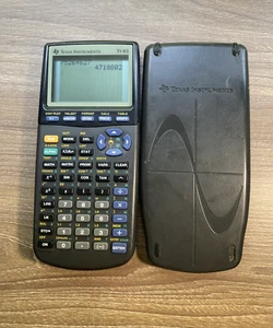 Calculadora gráfica TI-83 Plus con cubierta Texas Instruments negra PROBADA FUNCIONANDO - Imagen 1 de 9