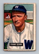 1951 Bowman #276 Frank Quinn LOW GRADE (E5) Washington Senators Baseball Card