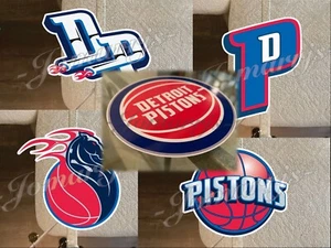 Detroit Pistons Basketball Team Logo NBA Sticker Decal #DetroitBasketball 2"-18" - Picture 1 of 8