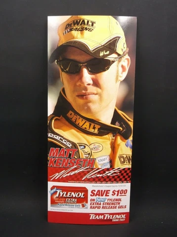 2005 MATT KENSETH Tylenol Coupon Card NASCAR Cover