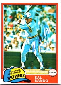 Sal Bando autographed Baseball Card (Milwaukee Brewers) 1981 O-Pee-Chee #276 - Picture 1 of 1