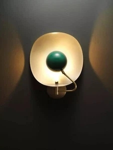 Vintage Brass Wall Lamp Mid Century Modern Handmade Wall Scone Light Fixture - Picture 1 of 8