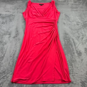 Ralph Lauren Damen Kleid Größe 12 Knielang V-Ausschnitt Tailliert Faux Wickel Designer - Bild 1 von 12