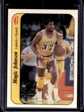 1986-87 Fleer Magic Johnson Sticker #7 Los Angeles Lakers