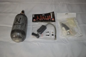 NINJA PAINTBALL 4500 TANK WITH REGULATOR + NINJA FILL STATION + MOISTURE FILTER - Picture 1 of 15