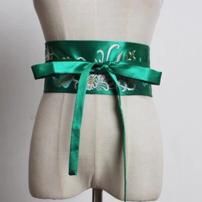 Японский пояс Obi атласный пояс искусственный шелк ханьфу кимоно юката корсет пояс - Изображение 1 из 4