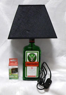 JÄGERMEISTER-LAMPE, LED Tischlampe 230 V, Rechteckig, ink. Leuchtmittel Schwarz - Bild 1 von 4