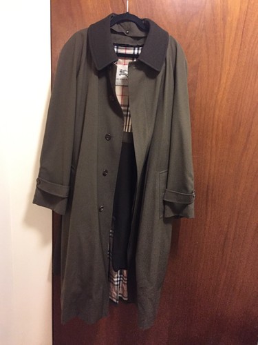 Burberry Trench Coat Lungo Rimovibile Lana e Cammello Capelli Fodera e Collo Taglia: 44R