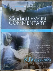 KJV Standard Lesson Commentary(r) Large Print Edition 2022-2023 (Paperback or So - Picture 1 of 9