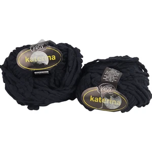 NEW Moda Vera KATERINA Knitting Yarn Wool 2x 50g Ball 63% Merino Black Bulky ply - Picture 1 of 8