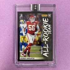 2022 Panini Instant NFL George Karlaftis ART13 RC ALL-ROOKIE TEAM-BLACK 1/1 (A1)