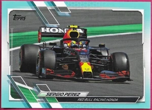 2021 Topps F1 Formula 1 SERGIO PEREZ Cars #99 Aqua Parallel 100/199 - Picture 1 of 2