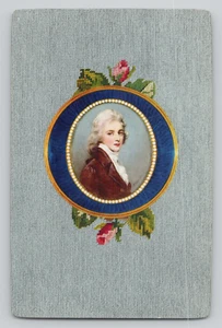 Tarjeta intercambiable victoriana miniatura retrato rey de picas tarjeta de juego individual - Imagen 1 de 2