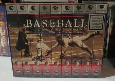 Baseball A Film by Ken Burns - 9 Tape Set - VHS - New Old Stock Sealed Foto 1 de 4