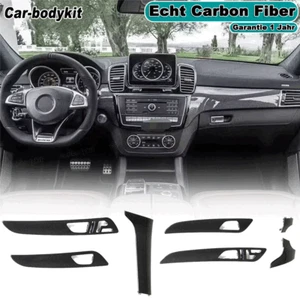 Consola central de carbono cuadro de distribución tablero de instrumentos Trim para Mercedes GLE63 15-19 - Imagen 1 de 11
