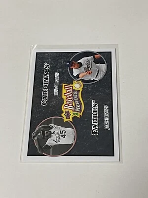 2008 Upper Deck Baseball Heroes Charcoal #184 Bob Gibson/Jake Peavy  **024128 - Image 1 of 2