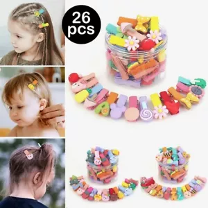 26 Stck. Niedliche Kinder Haarnadel Blume Cartoon Haarspangen für Mädchen Kinder Kopfschmuck - Bild 1 von 15